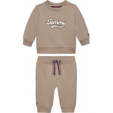 TOMMY HILFIGER σετ φόρμας βρεφική KN0KN02109-GUQ καφέ